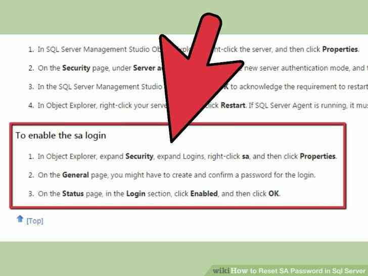 Image intitulé de Réinitialisation de Mot de passe dans Sql Server Étape 12